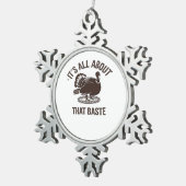 Alles over dat Baste kerst trendy Tin Sneeuwvlok Ornament (Rechts)