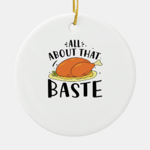 Alles over dat Baste ontwerp voor Thanksgiving Dag Keramisch Ornament