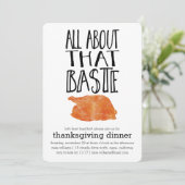 Alles over dat Baste Thanksgiving diner Bedankkaart (Staand voorkant)