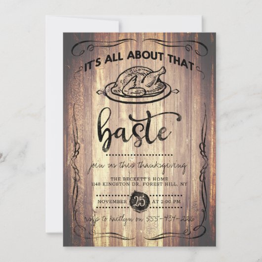 "Alles over dat kastje" Rustige Thanksgiving van h Kaart (Voorkant)