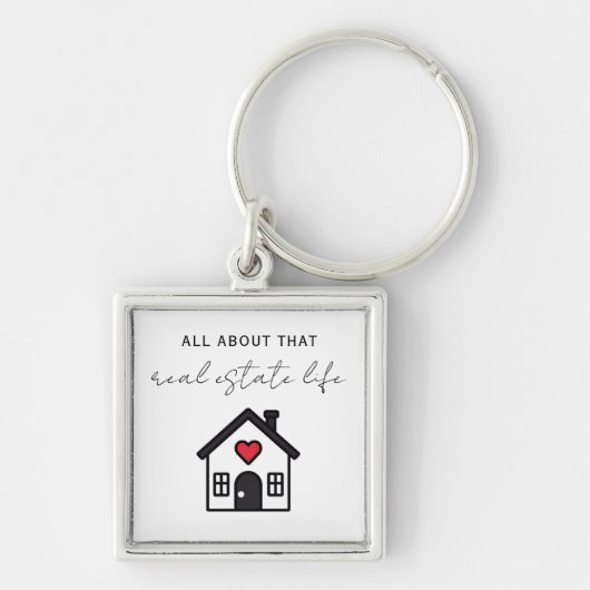 Alles over dat onroerend goed leven promotioneel sleutelhanger (Voorkant)