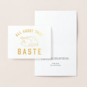 Alles over dat overgieten met Thanksgiving Folie Kaarten (Display)