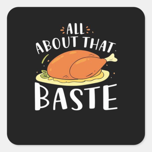 Alles over dat snelle ontwerp vierkante sticker (Voorkant)