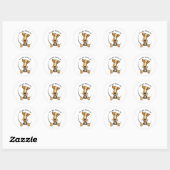 Alles over de Airedale Terrier Ronde Sticker (Vel)