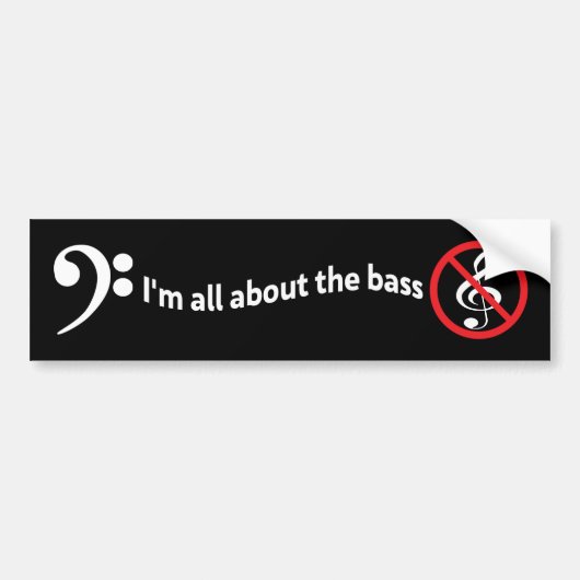 Alles over de baars - bumpersticker (Voorkant)