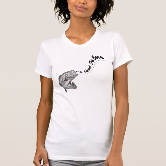 ALLES OVER DE BASS-FUNNY VIST T-SHIRT (Voorkant)
