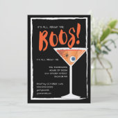 Alles over de Boos Grappige Halloween Cocktail Par Kaart (Staand voorkant)