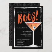 Alles over de Boos Grappige Halloween Cocktail Par Kaart (Voorkant / Achterkant)