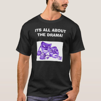 ALLES OVER DE DRAMA! met maskers voor/achter T-shirt