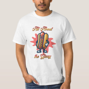 Alles over de Glizzy Grappige hotdog humor T-shirt