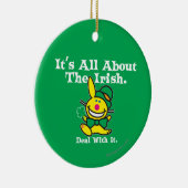 Alles over de Ieren (groen) Keramisch Ornament (Rechts)