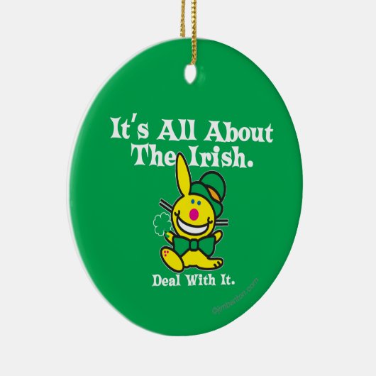 Alles over de Ieren (groen) Keramisch Ornament (Rechts)
