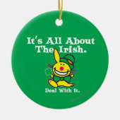 Alles over de Ieren (groen) Keramisch Ornament (Voorkant)