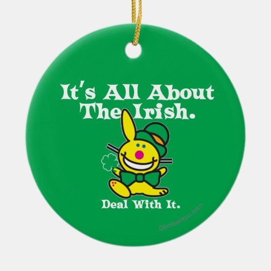Alles over de Ieren (groen) Keramisch Ornament (Voorkant)