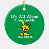 Alles over de Ieren (groen) Keramisch Ornament (Achterkant)