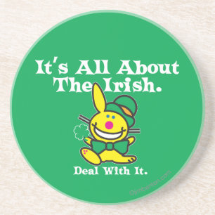 Alles over de Ieren (groen) Zandsteen Onderzetter