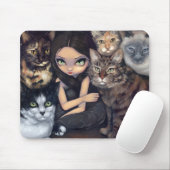 "Alles over de katten" Mousepad Muismat (Met muis)