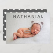 Alles over de naam foto geboorte aankondiging (Voorkant / Achterkant)