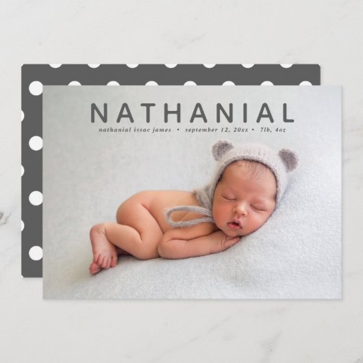 Alles over de naam foto geboorte aankondiging (Voorkant / Achterkant)
