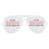 Alles over de roze bride aviator zonnebril (Voorkant)