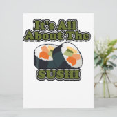 Alles over de Sushi Food Humor (Staand voorkant)
