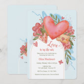 Alles over de uitnodiging van de Bridal van de Lie (Voorkant / Achterkant)