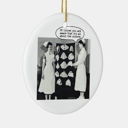 Alles over de zuster Uniform Keramisch Ornament (Rechts)