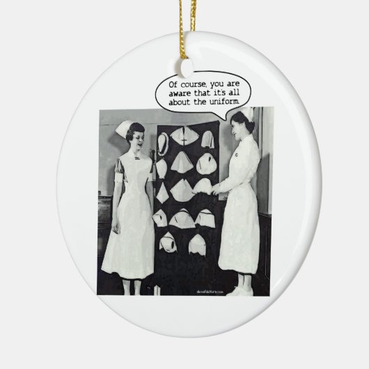 Alles over de zuster Uniform Keramisch Ornament (Links)