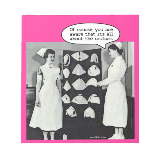 Alles over de zuster Uniform Notitieblok (Voorkant)