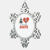 Alles over deze fantastische kerstklassieker tin sneeuwvlok ornament (Rechts)