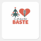 Alles over deze fantastische kerstklassieker vierkante sticker (Voorkant)