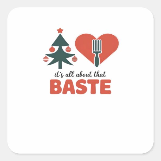 Alles over deze fantastische kerstklassieker vierkante sticker (Voorkant)