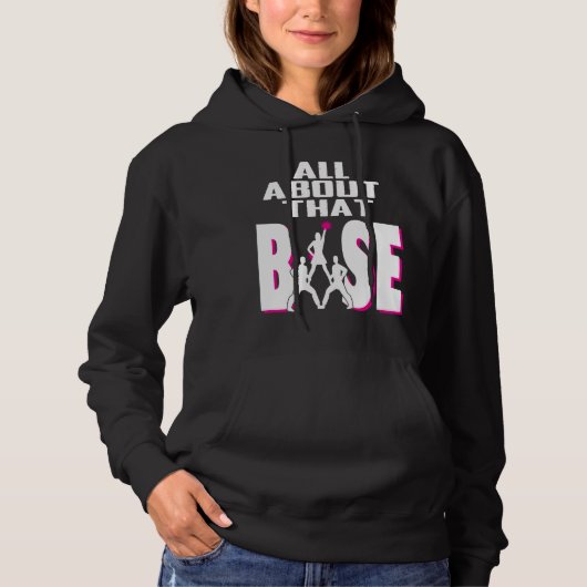 Alles over die basis - grappige Cheerleader Gift Hoodie (Voorkant)