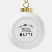 Alles over die Baste Classic Grappig Keramische Bal Ornament (Voorkant)