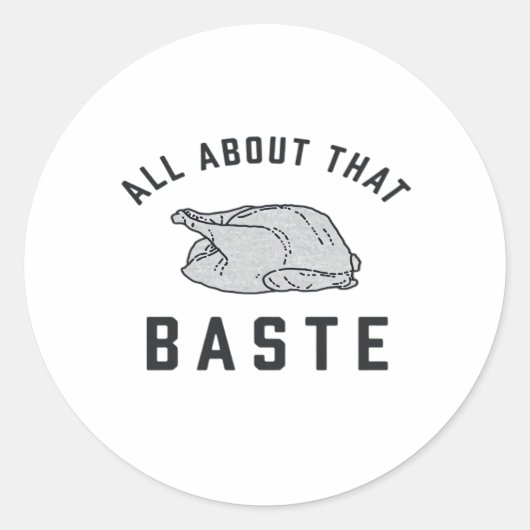 Alles over die Baste Classic Grappig Ronde Sticker (Voorkant)