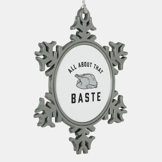 Alles over die Baste Classic Grappig Tin Sneeuwvlok Ornament (Links)