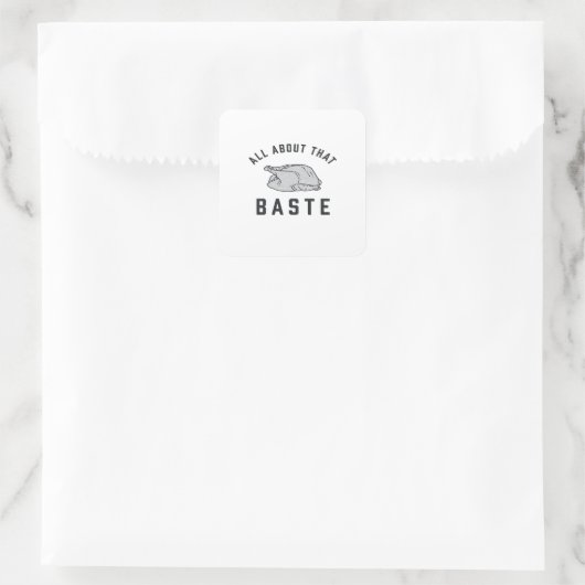 Alles over die Baste Classic Grappig Vierkante Sticker (Tas)