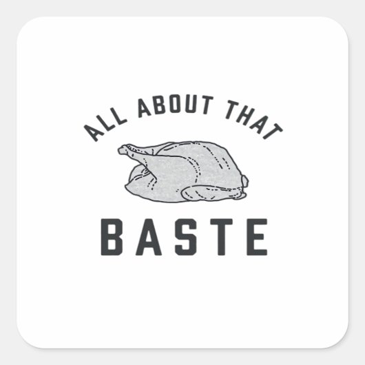Alles over die Baste Classic Grappig Vierkante Sticker (Voorkant)