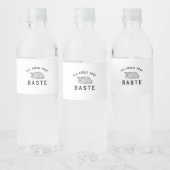 Alles over die Baste Classic Grappig Waterfles Etiket (Flessen)