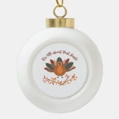 Alles over die Baste Classic Luiaard Keramische Bal Ornament (Voorkant)