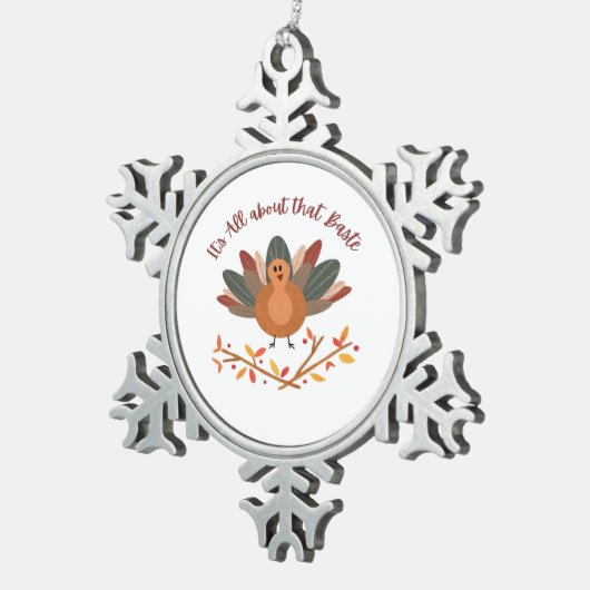 Alles over die Baste Classic Luiaard Tin Sneeuwvlok Ornament (Rechts)