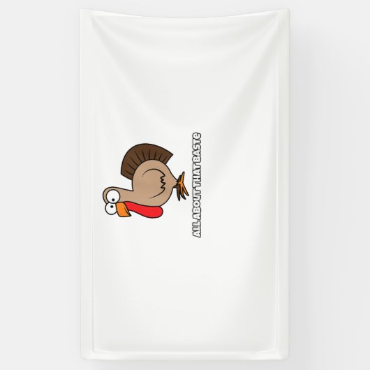 Alles over die Baste Funny voor Thanksgiving Spandoek (Verticaal)