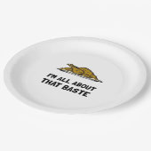 Alles over die baste past papieren bordje (Gekanteld)