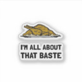 Alles over die baste past sticker (Voorkant)