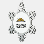 Alles over die baste past tin sneeuwvlok ornament (Rechts)