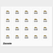 Alles over die baste past vierkante sticker (Vel)