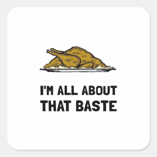 Alles over die baste past vierkante sticker (Voorkant)