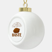 Alles over die Baste Style Quote Keramische Bal Ornament (Rechts)