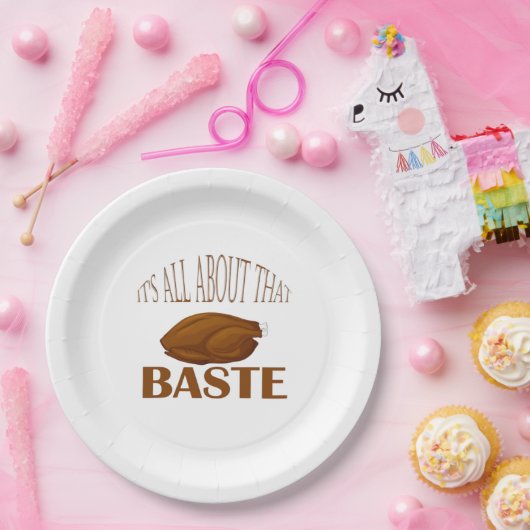 Alles over die Baste Style Quote Papieren Bordje (Feest)