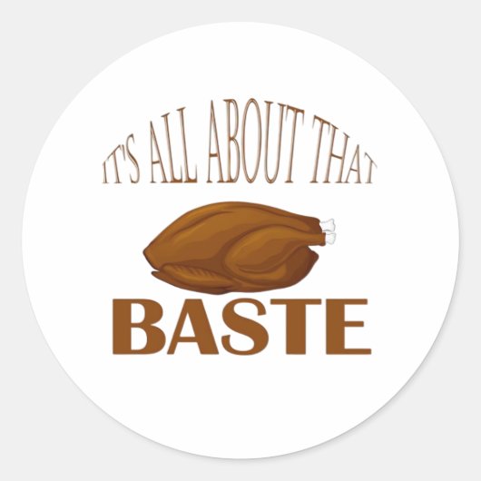 Alles over die Baste Style Quote Ronde Sticker (Voorkant)